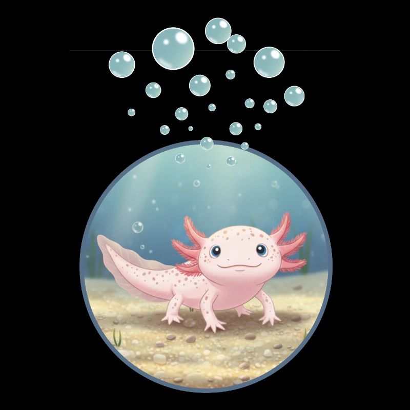 T-Shirt-Design „Axolotl“