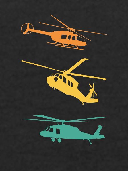 Hubschrauber Retro Pilot