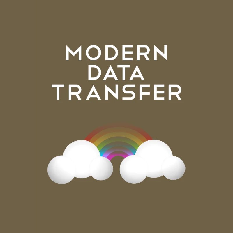 Moderne Datentransfer Wolken Informatiker Geschenk