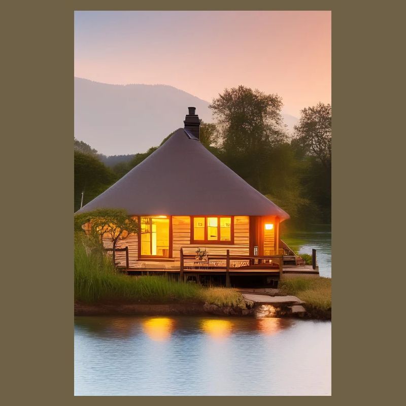 Charming lakeside cabin
