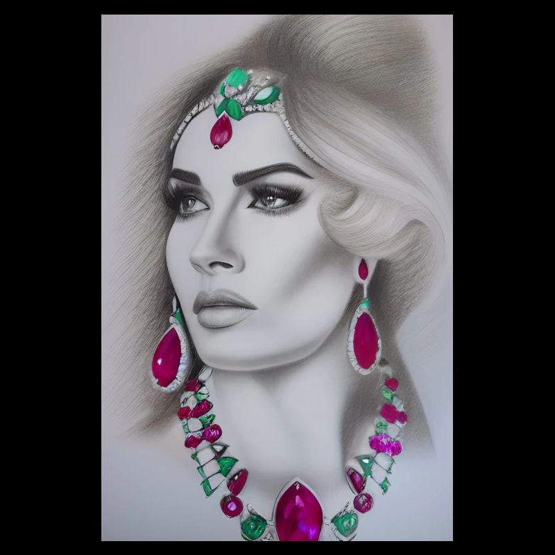 Femme avec des bijoux