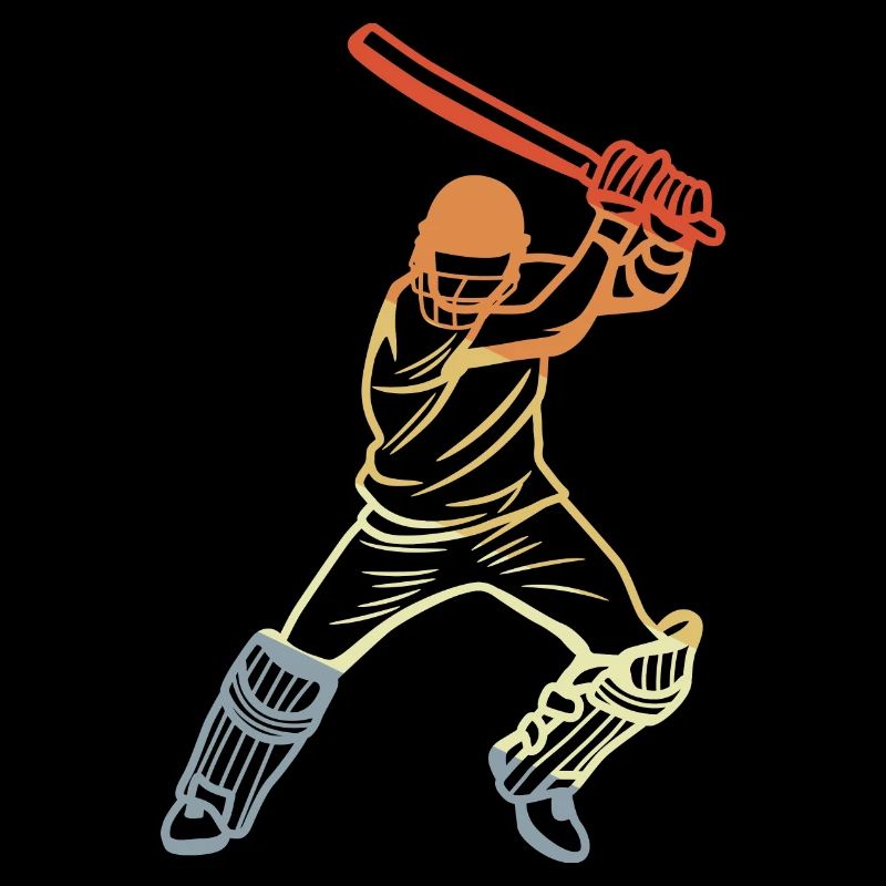 Vintage Cricket Player