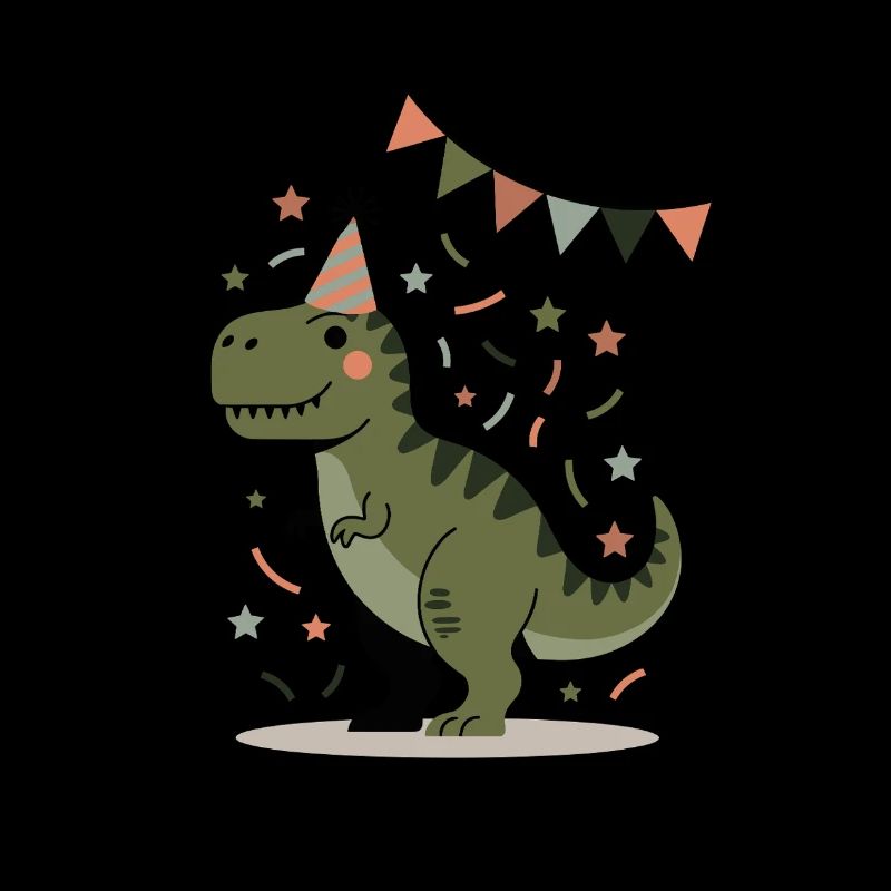 Dino Birthday Party T-Rex Design Kids
