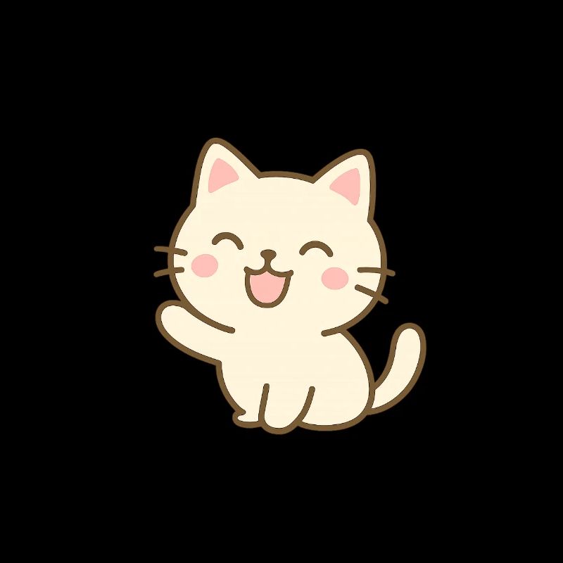 Chat heureux