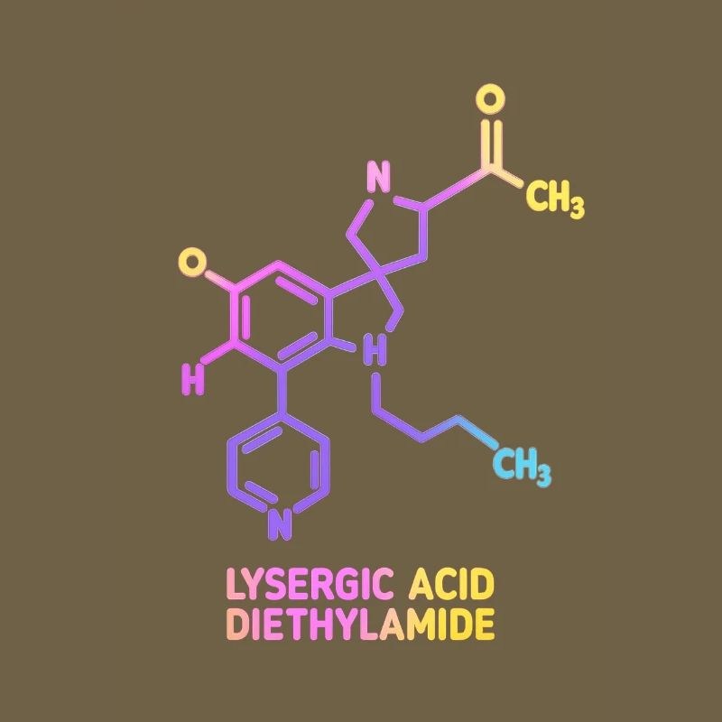 Art moléculaire psychédélique LSD