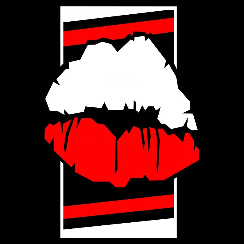 Pologne Lèvres Contraste Pop Art
