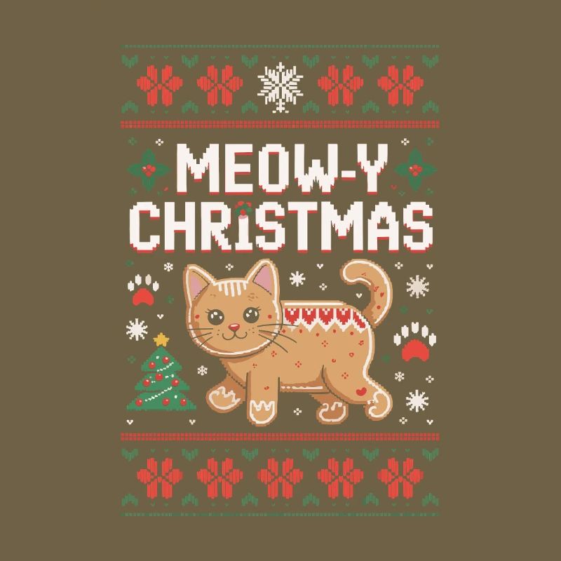 Miaou Noël Pixel Chat