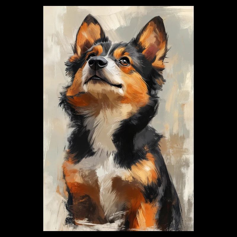 Illustration eines Hundes