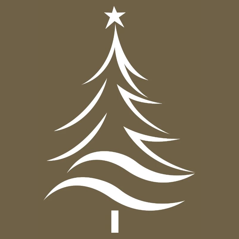 Christmas Tree Silhouette Style