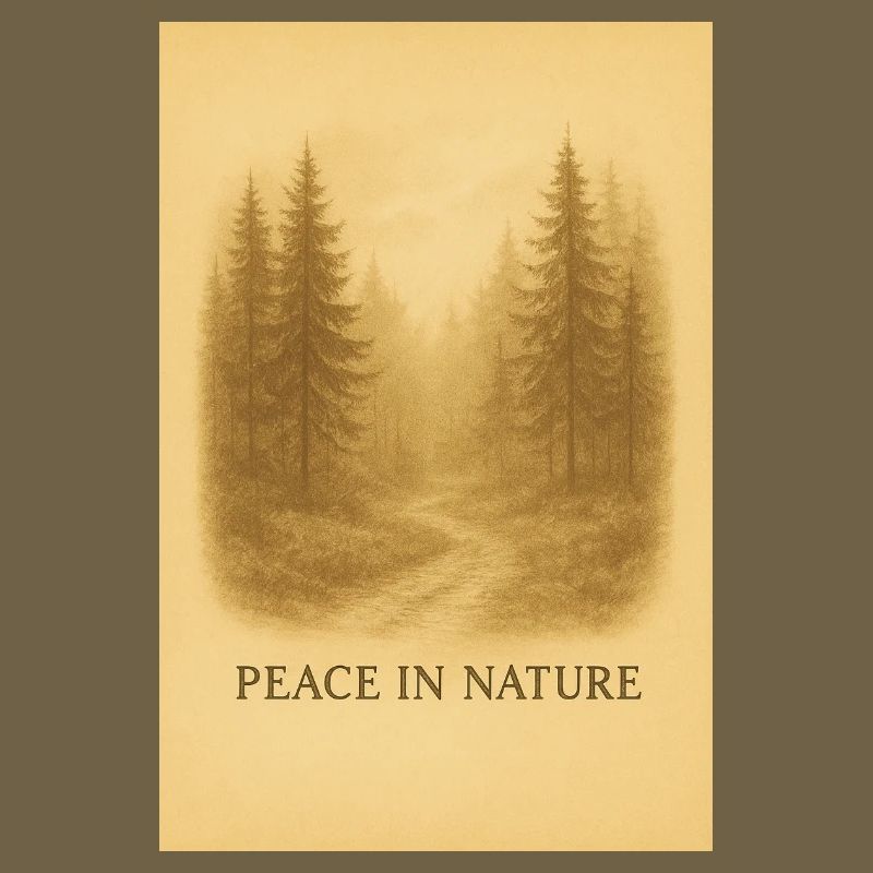 Calme dans le chemin forestier