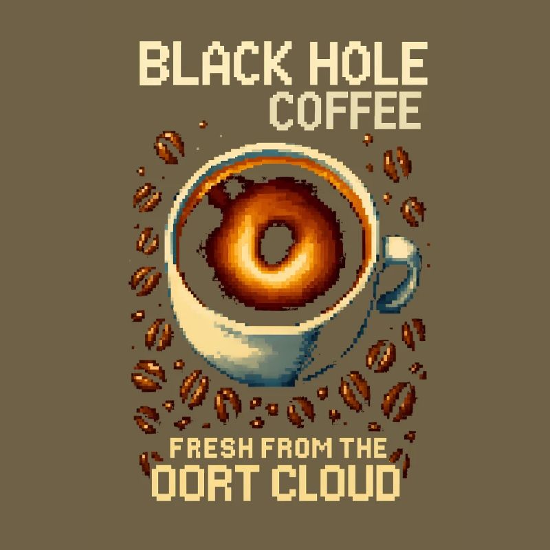 Torréfaction en pixels pour le café Black Hole