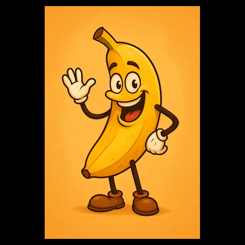 Live-Bananen-Maskottchen