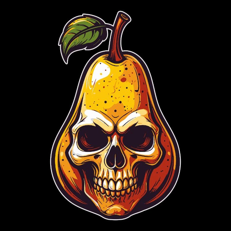 Pears Skull Comic Style