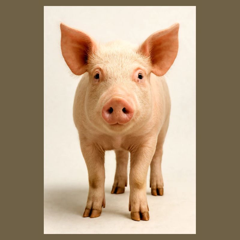 Charme de gros plan du cochon
