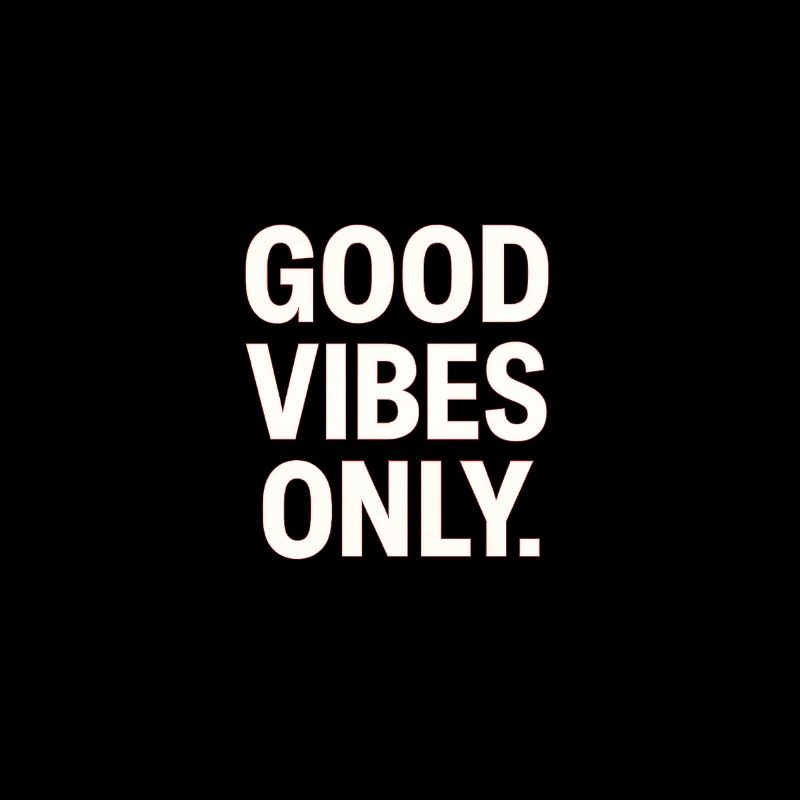 Gute Vibes Only - Neon Kontrast