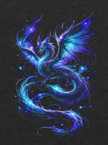 Blauer Sternenfeuerdrache