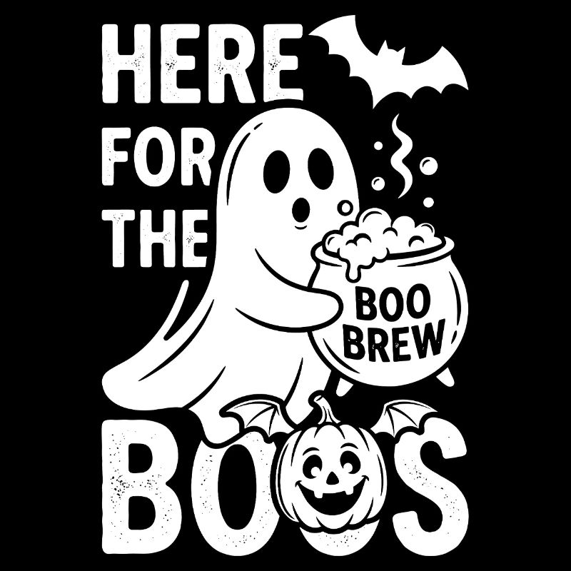 Ghost with Boo Brew Halloween