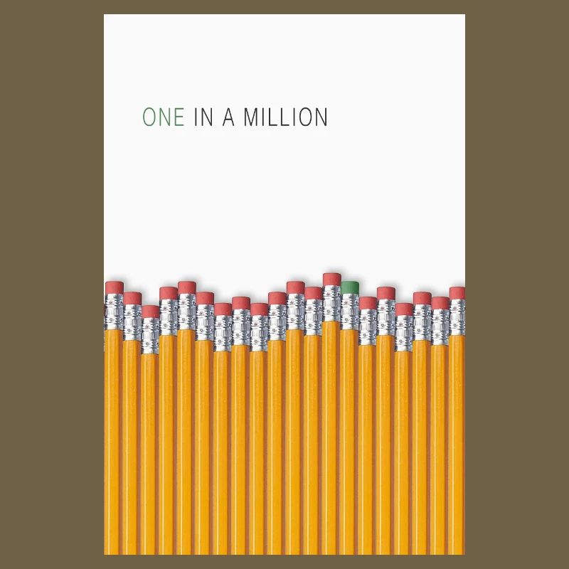 Design unique unique à déclaration unique sur un million