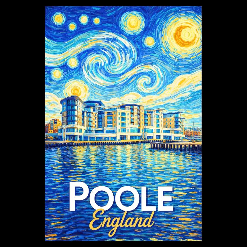 Port de style étoilé de Poole, Angleterre