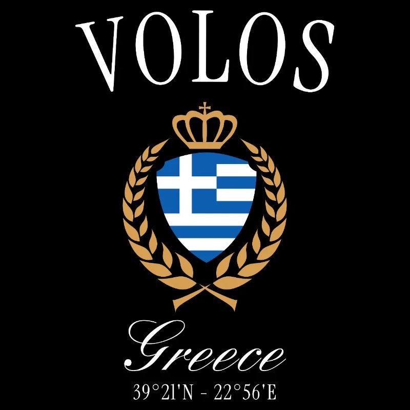 Volos Griechenland Wappen Krone – Reise Souvenir