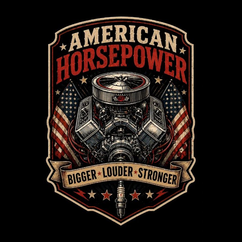 V8 Engine US-Car Horsepower America Classic Car