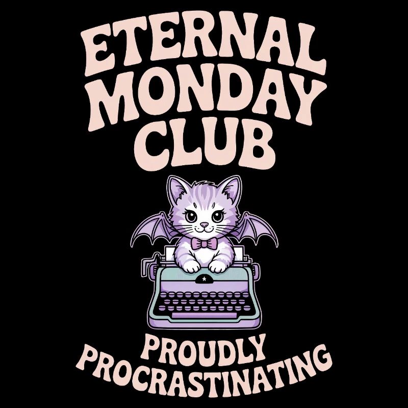 Club du Lundi Éternel Chat Procrastination