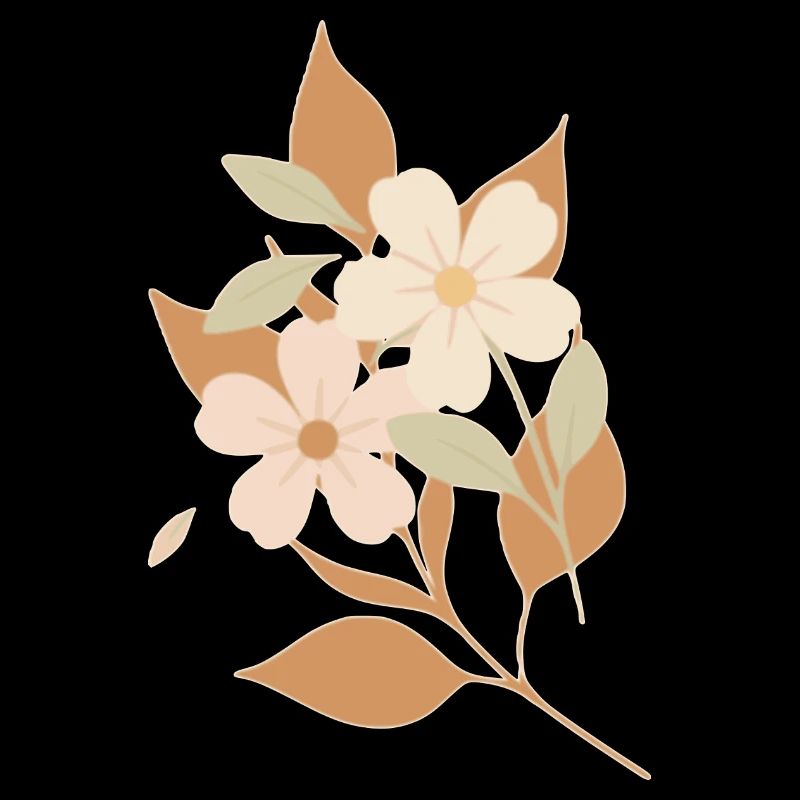 Gezeichnete Blumen