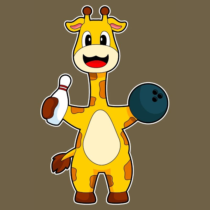 Boule de bowling girafe