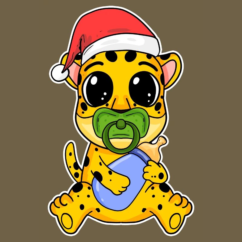 Bébé guépard Noël