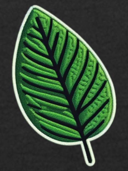 Grünes Blatt Patch