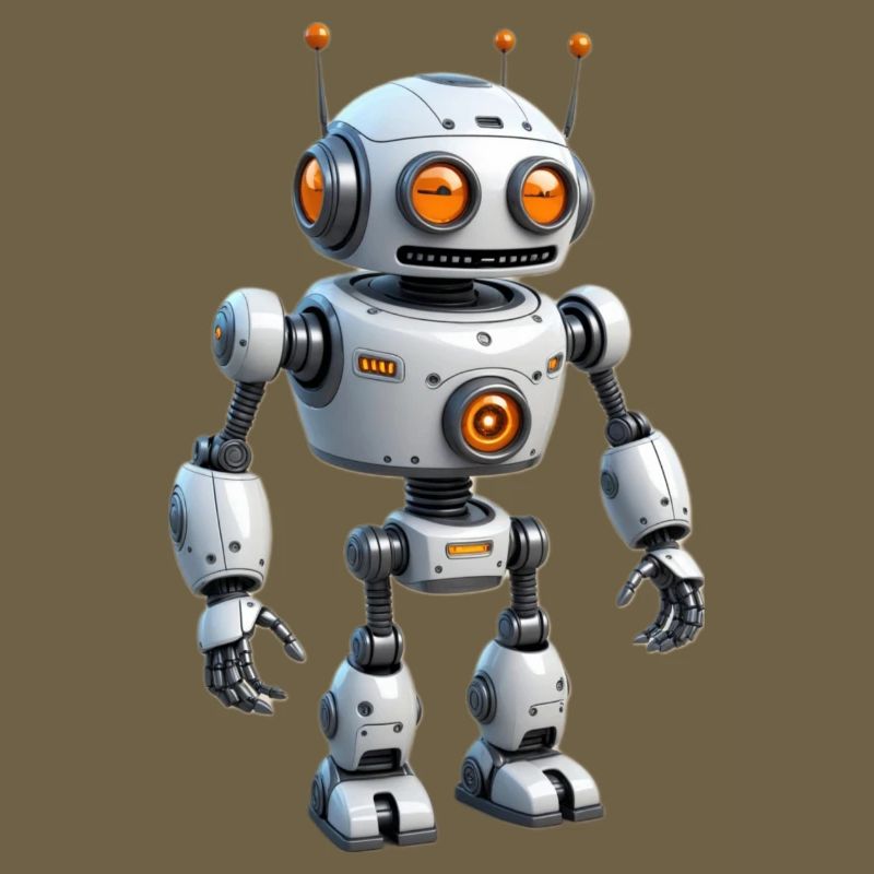 Robot de dessin animé