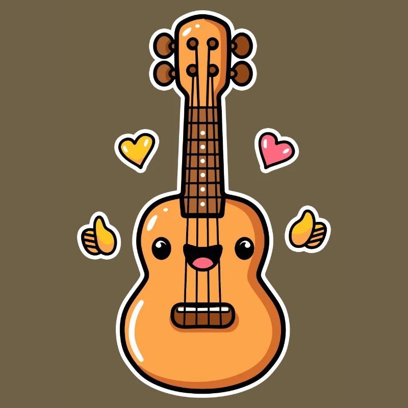 Ukulélé Style Dessin Animé