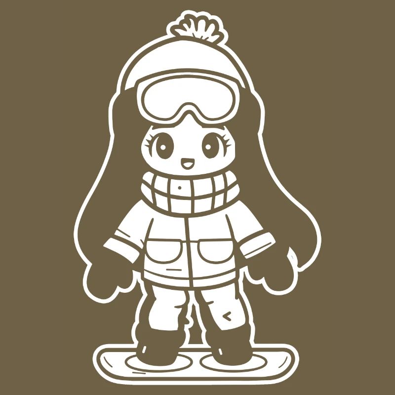 Snowboarder Mädchen