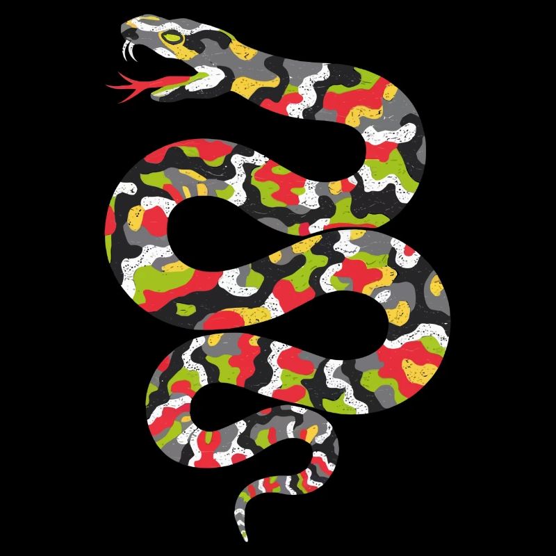 Serpent camouflage vif