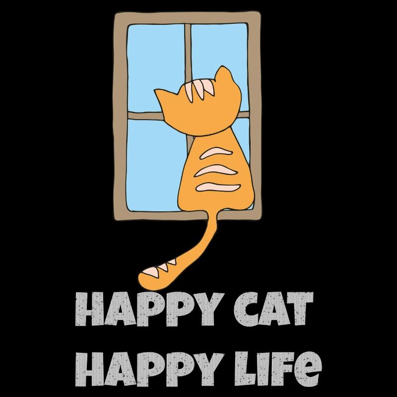 Chat heureux, vie heureuse
