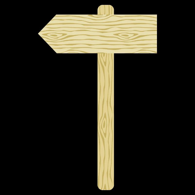 Illustration d'un panneau en bois rustique