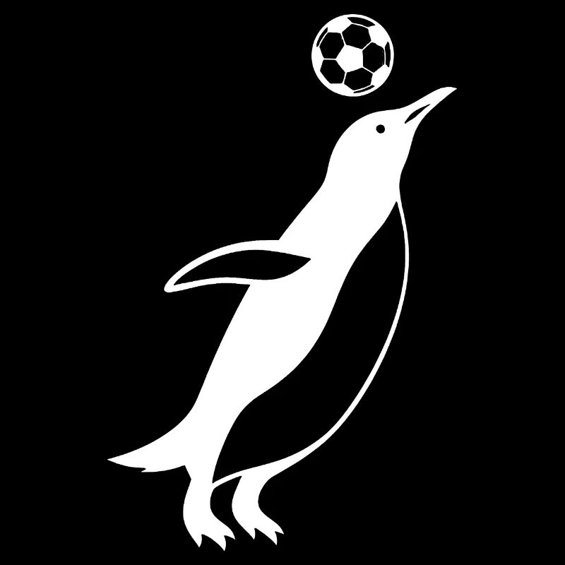 Minimalist Penguin Soccer Player Soccer