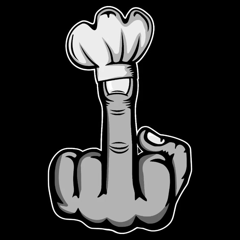 Mittelfinger Stinkefinger Kochmütze Design