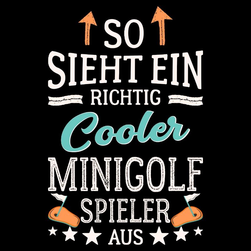 So sieht ein richtig cooler Minigolfspieler aus 