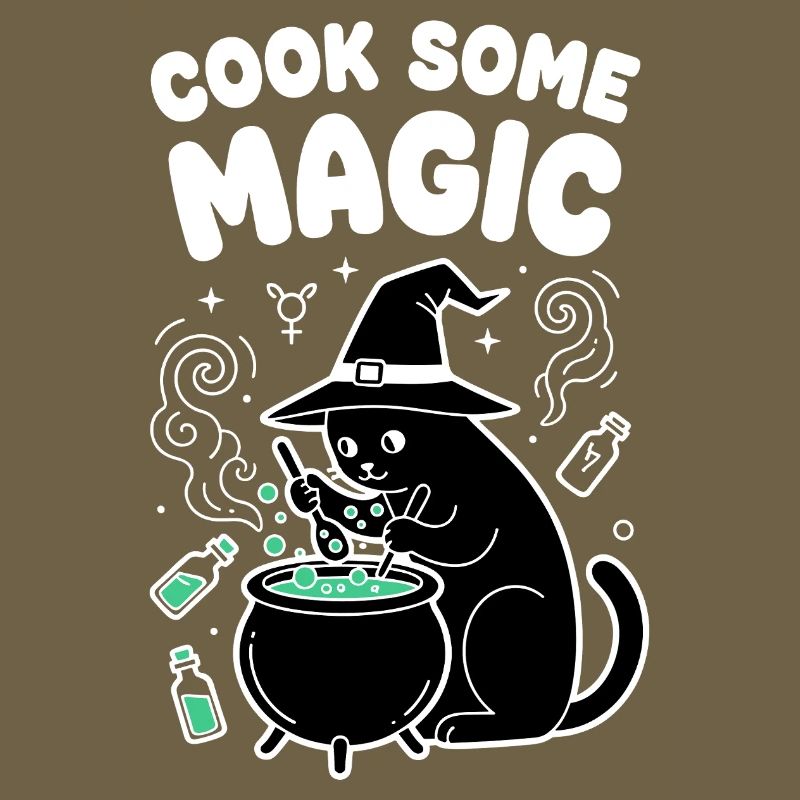 Cat magic in the cauldron
