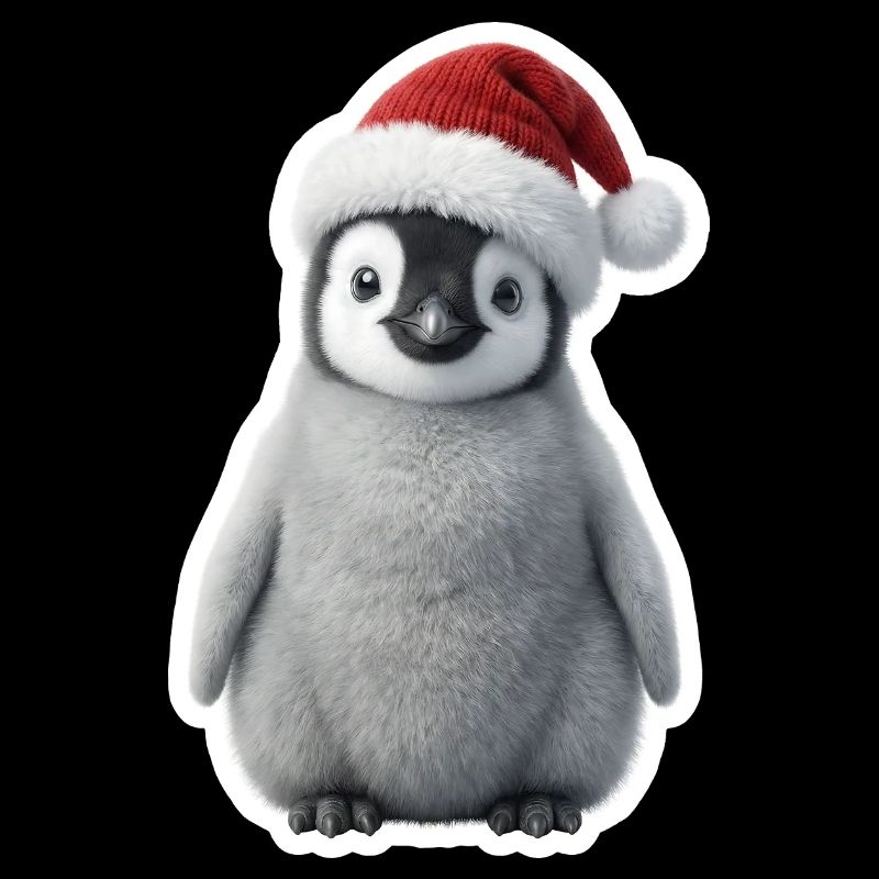 Kleiner Pinguin im Winterzauber