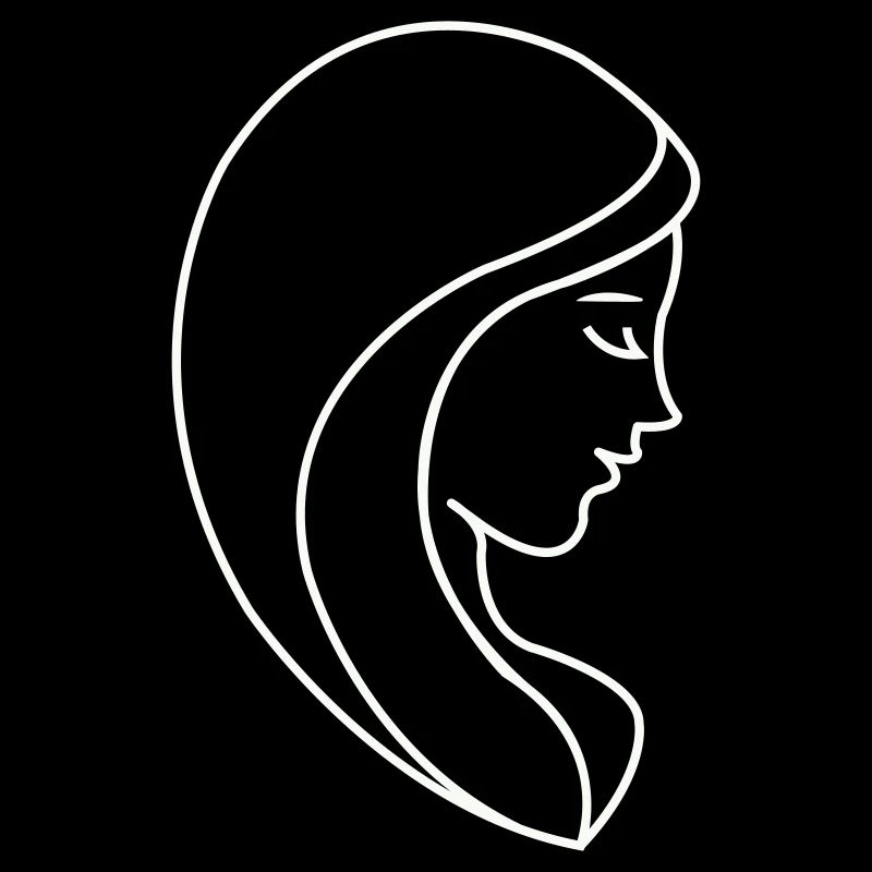 Elegante Frau Silhouette
