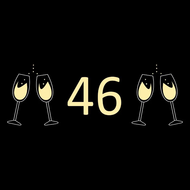 46e anniversaire 46 ans 46 ans numéro 46