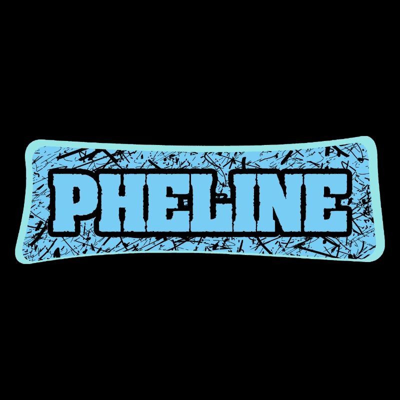 Phline Graffiti Schrift Blau