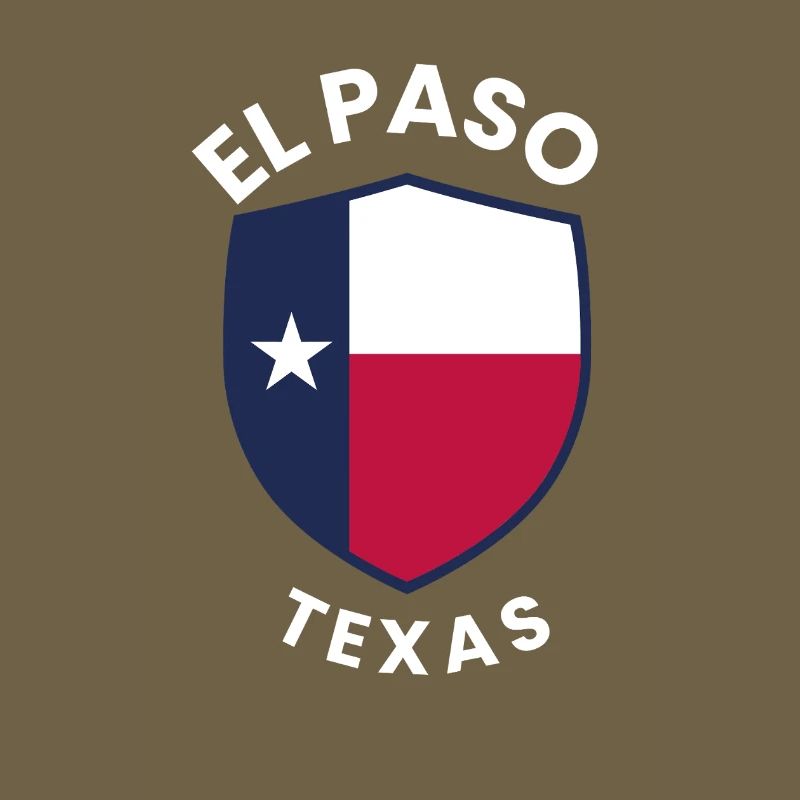El Paso Texas Shield-Flagge