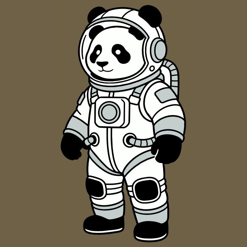 Combinaison spatiale panda bear