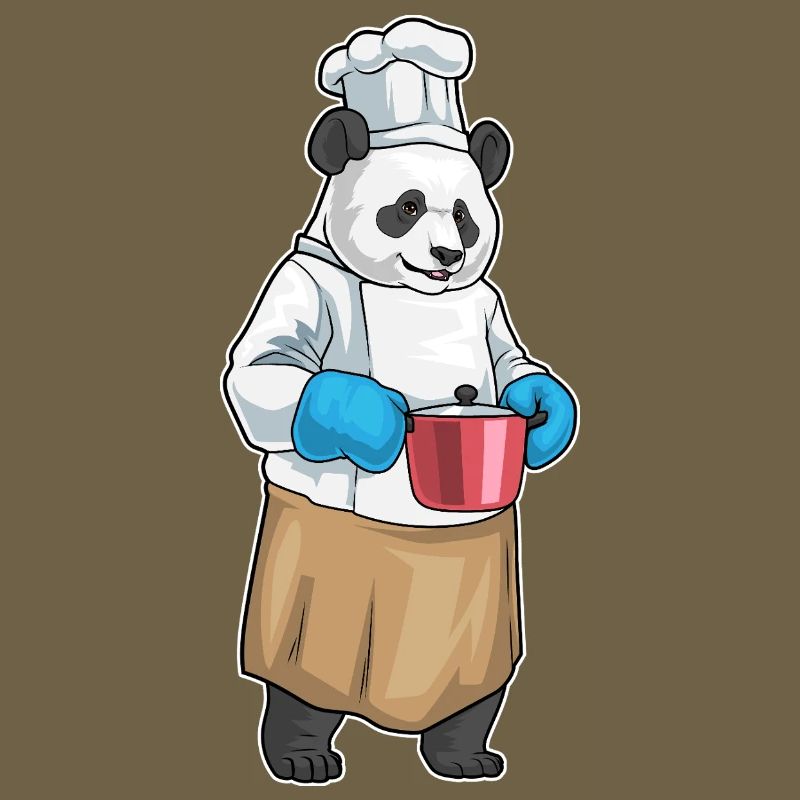 Panda Koch Kochtopf Kochen