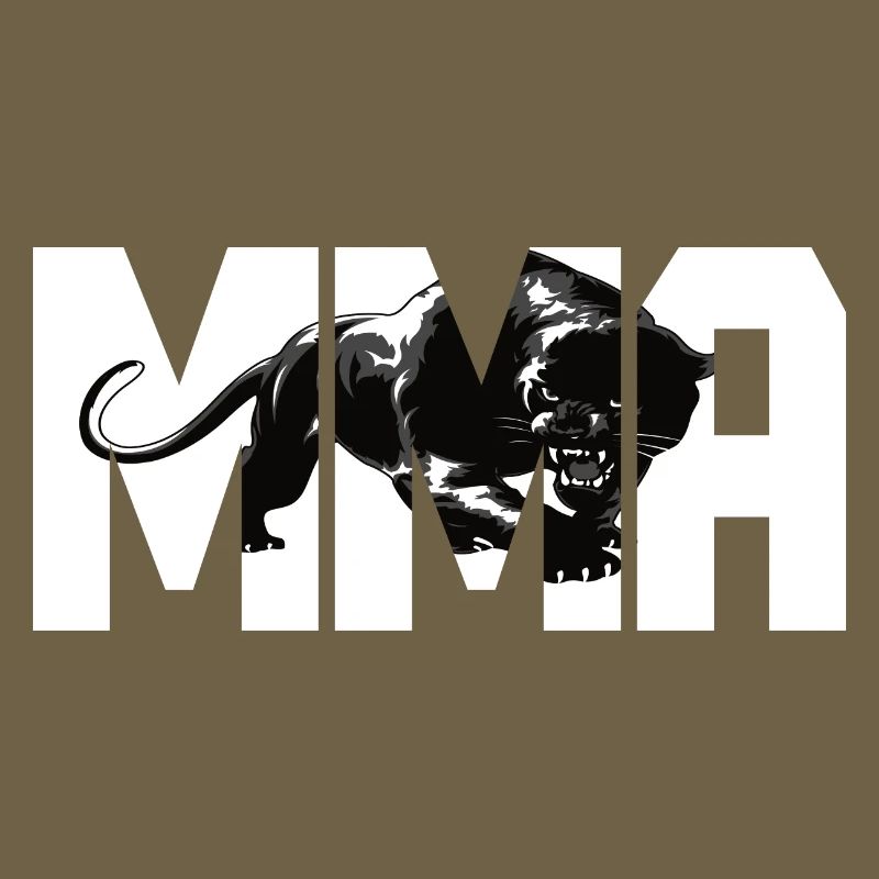MMA Design mit einer Raubkatze