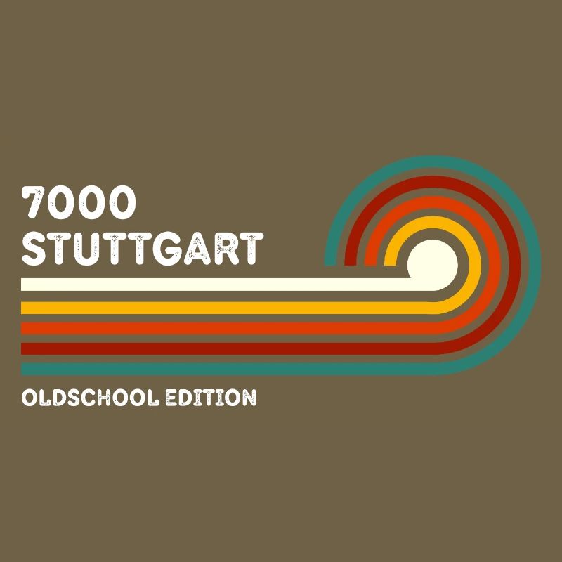 Stuttgart Retro Chemise 7000 Code postal 80s