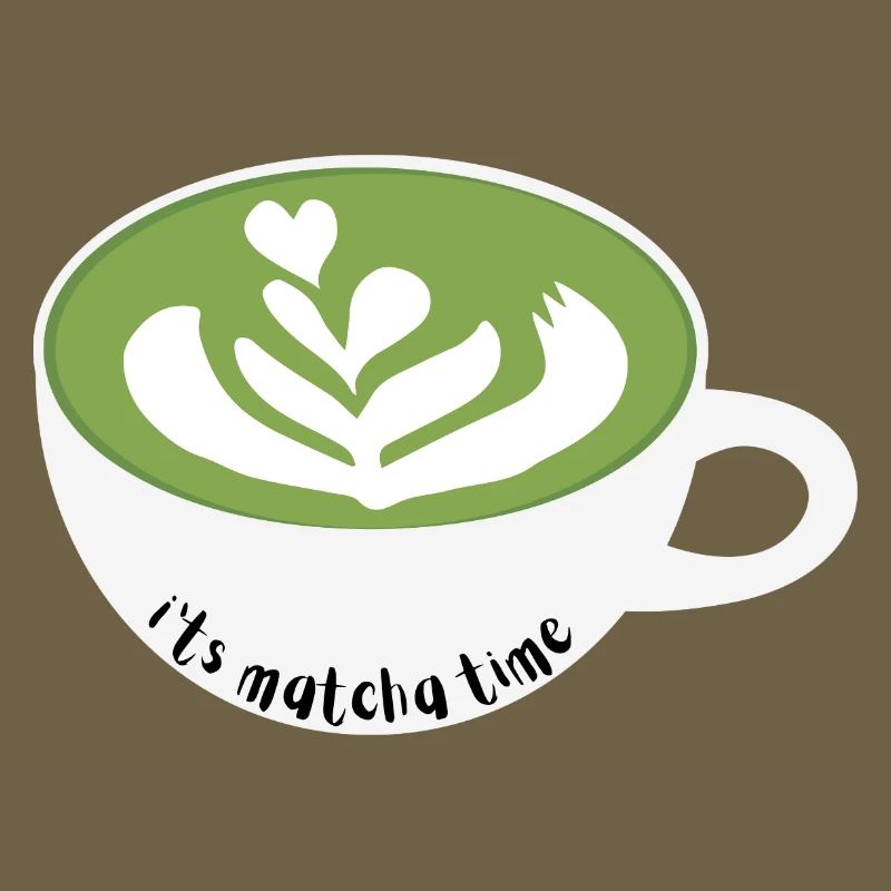 Matcha Zeit Latte Art Becher
